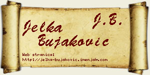 Jelka Bujaković vizit kartica